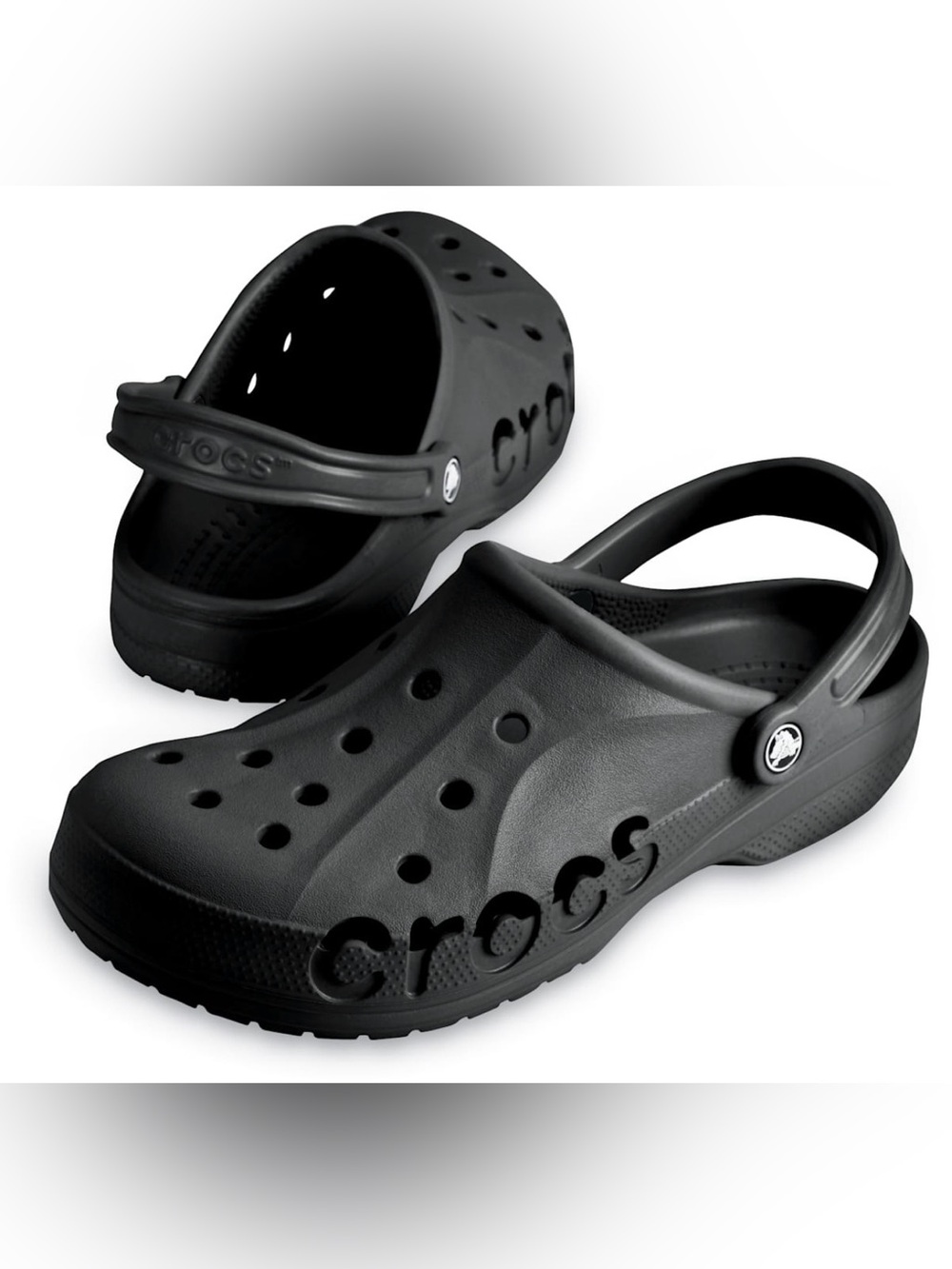 Crocs Baya  black Clogs women’s size 9 NWT